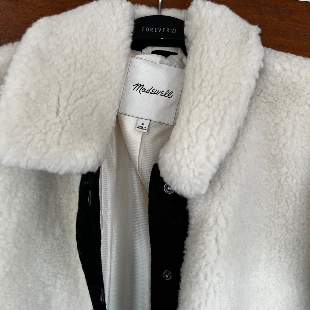 Madewell women’s long fleece coat